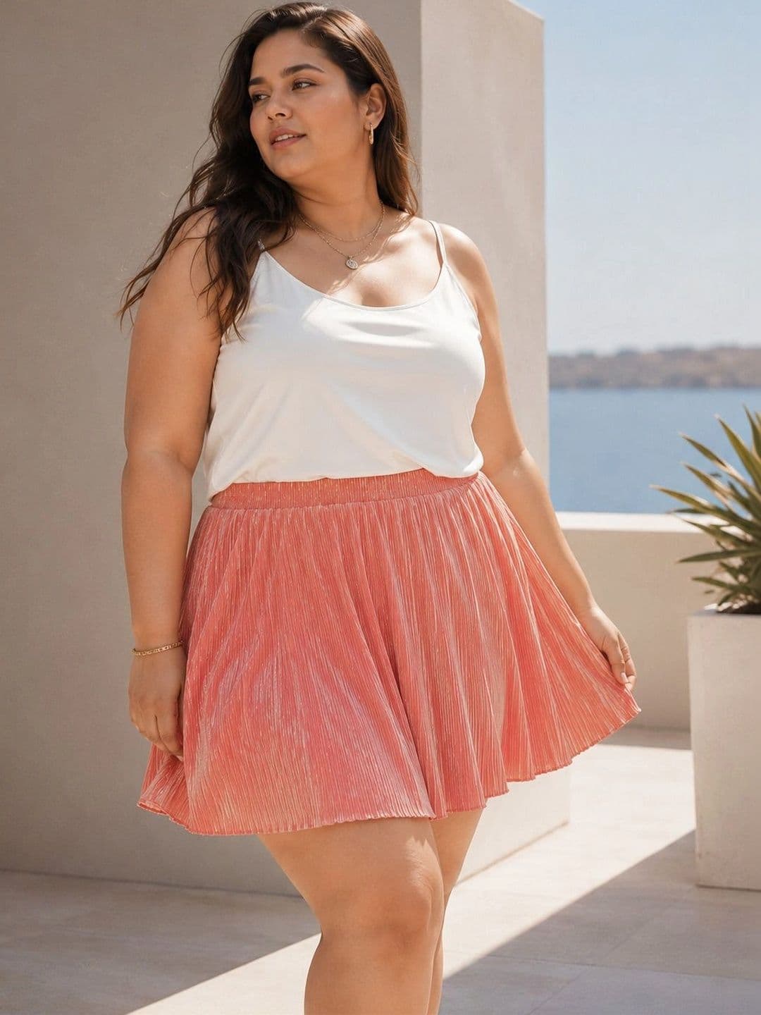 KASSUALLY Women Above Knee Flared Skirt - view 1