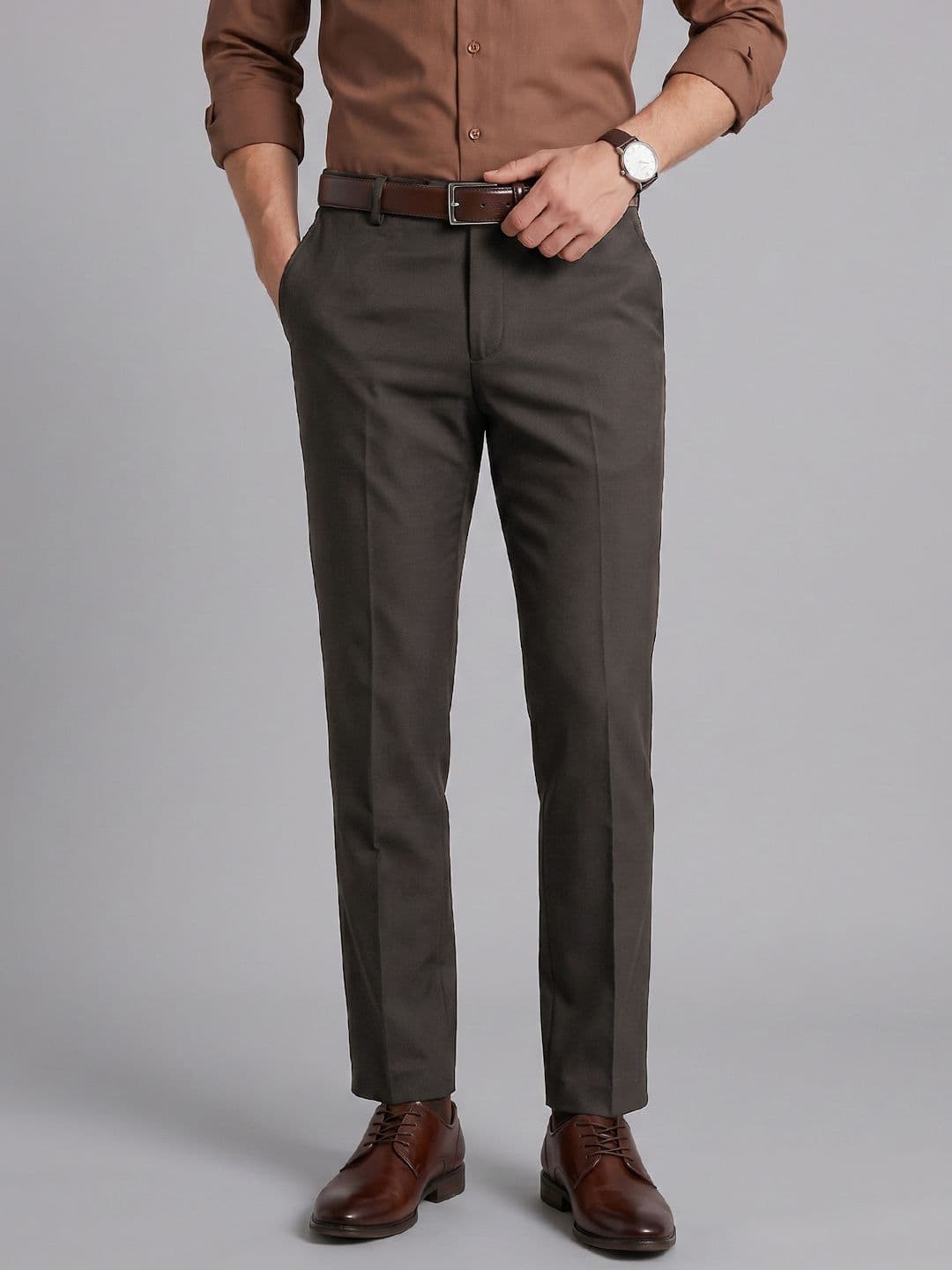 Arrow Mid-Rise Cotton Formal Trousers - view 1