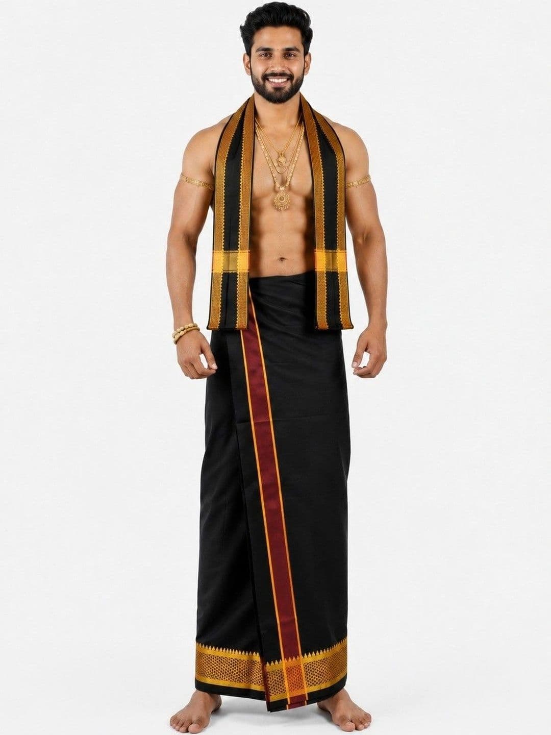 Sharan Elegance Men Cotton Dhoti Dhotis - view 1