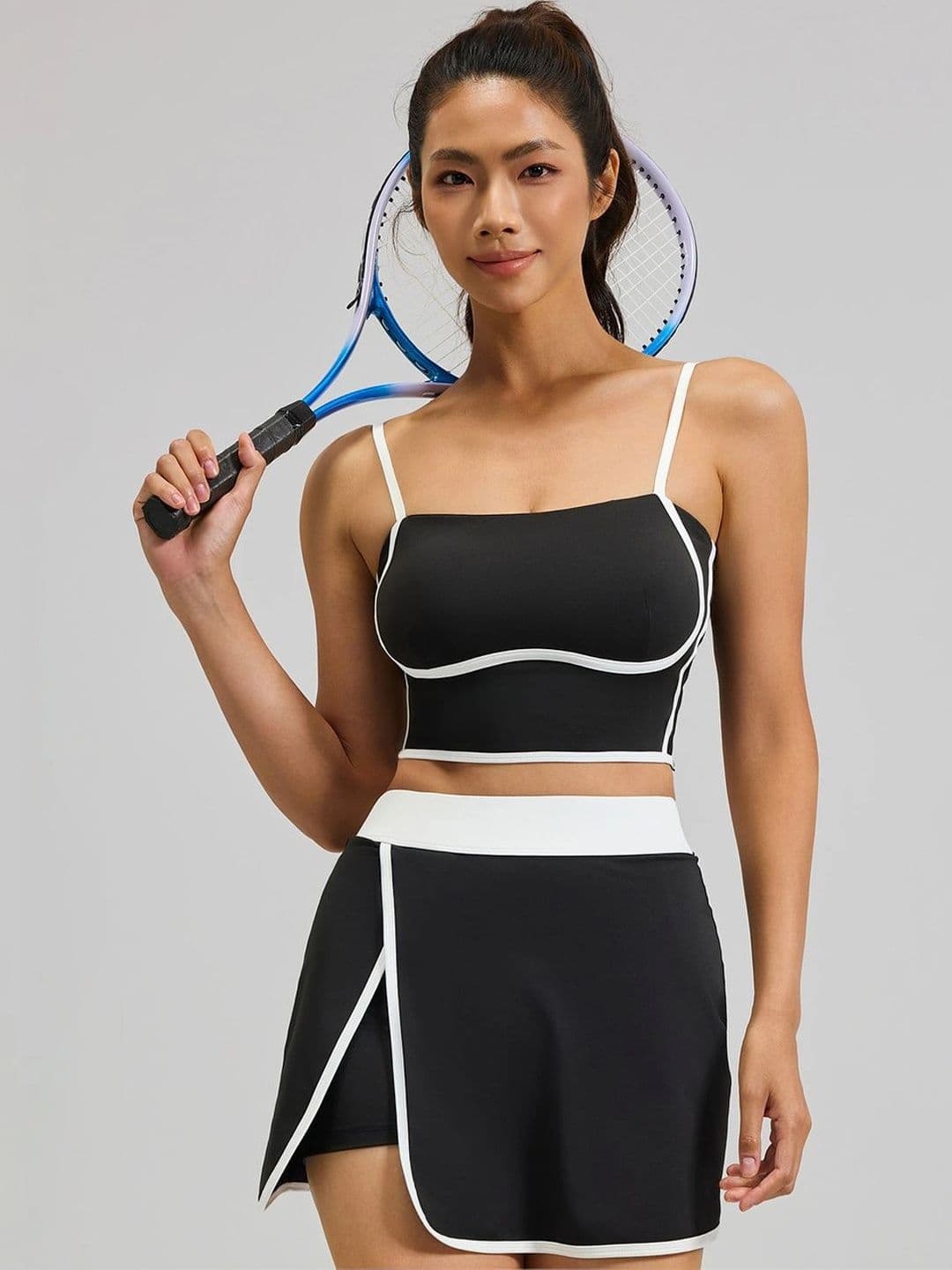 StyleCast Flex Women Front Slit Mini Skorts Skirt - view 1