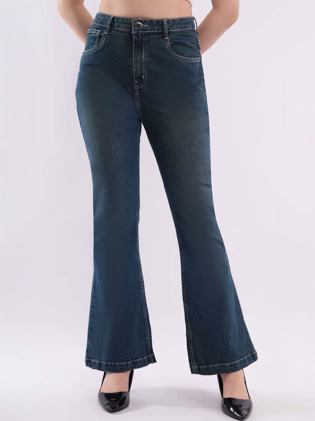 Moda Rapido Women Flared High-Rise Jeans - view 1