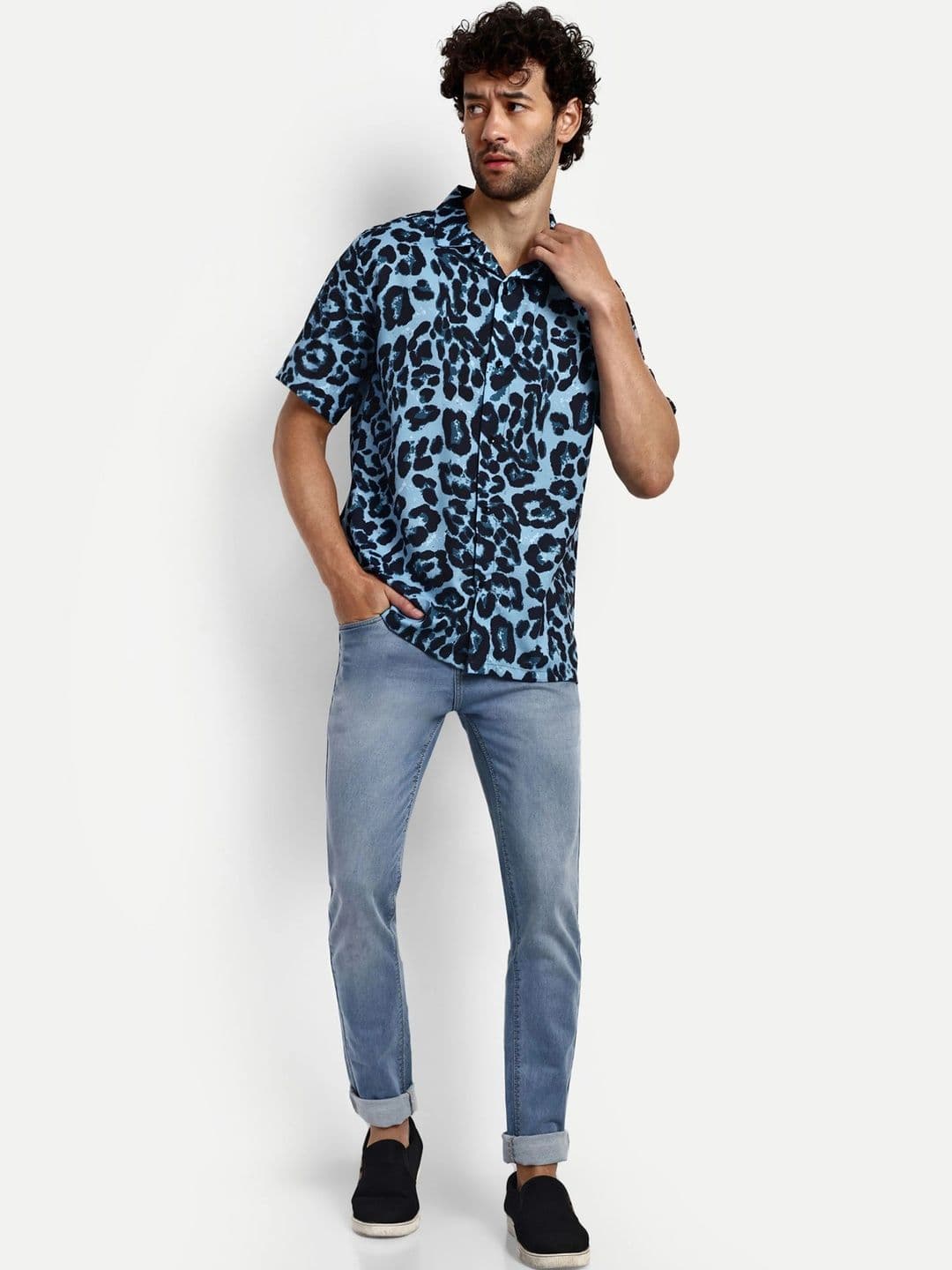 LERIYA FASHION Men Standard Animal Printed Casual Shirt - view 1