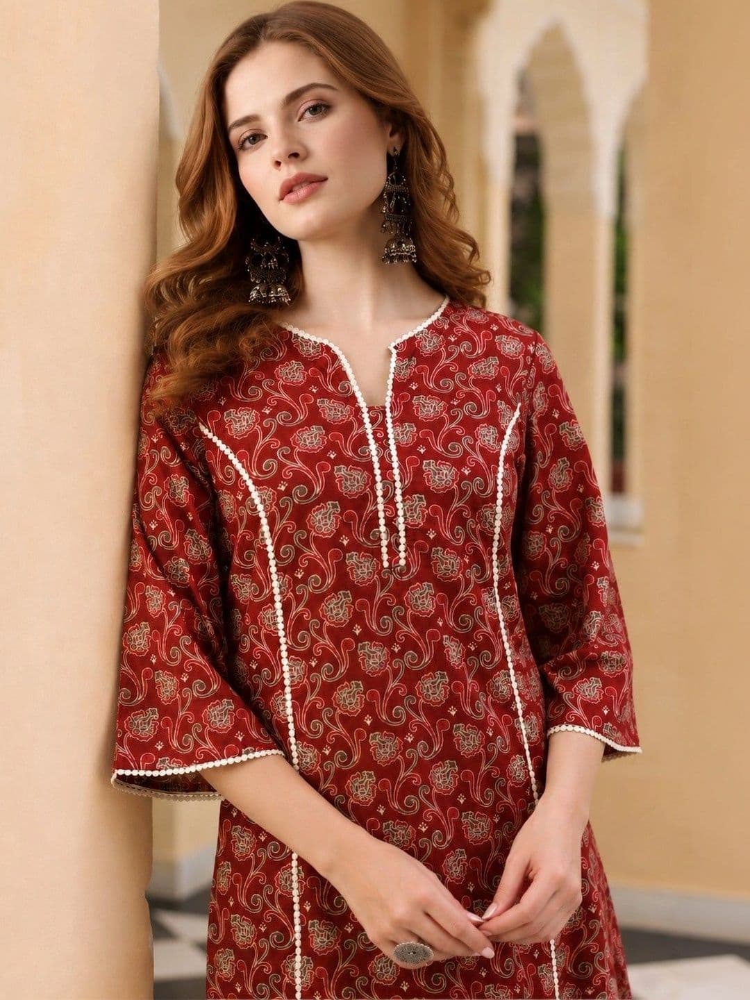 KKOUTFITS Women Ethnic Motifs Printed Indie Prints Kurta - view 1