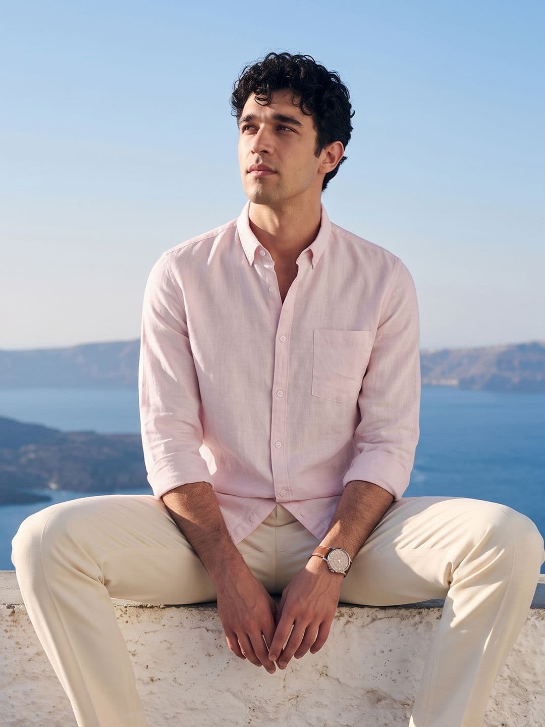 Mast & Harbour Cotton Linen Casual Shirt - view 1