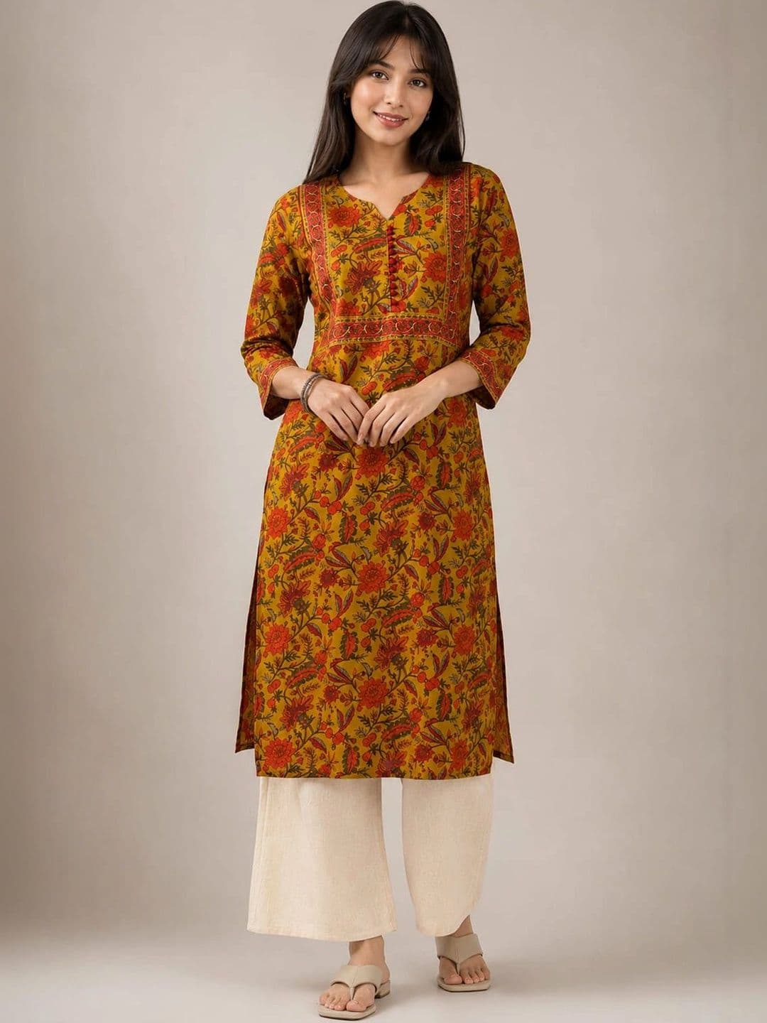 SZN Women Floral Printed Floral Kurta - view 1