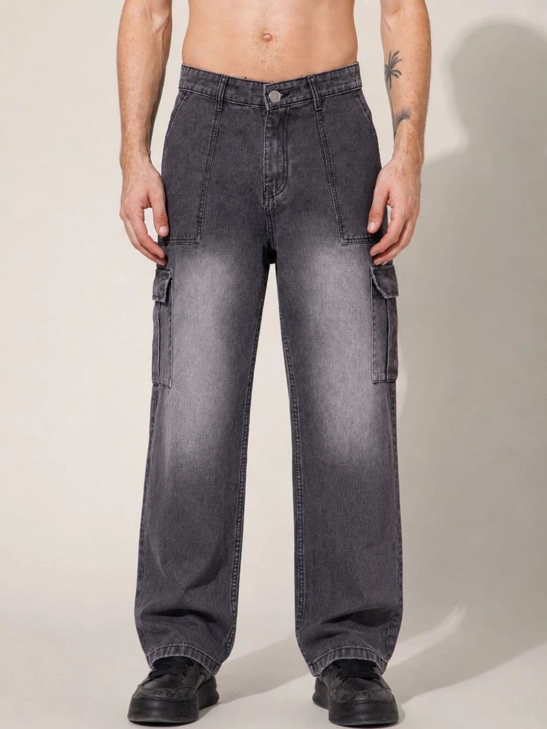 STUDIO NEXX Men Loose Relaxed Fit Mid-Rise Jeans - view 1