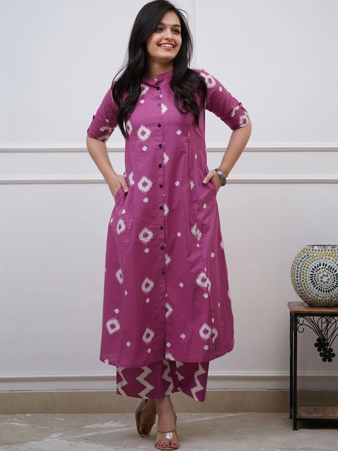 Moda Rapido Women Ethnic Motifs Printed Regular Kurta with Palazzos - view 1
