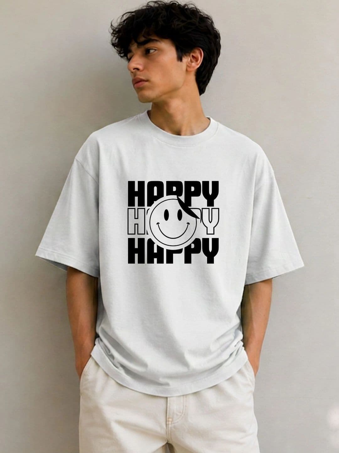 Fashnobic Men Typography Printed Pure Cotton Blend Dri-FIT T-shirt - view 1