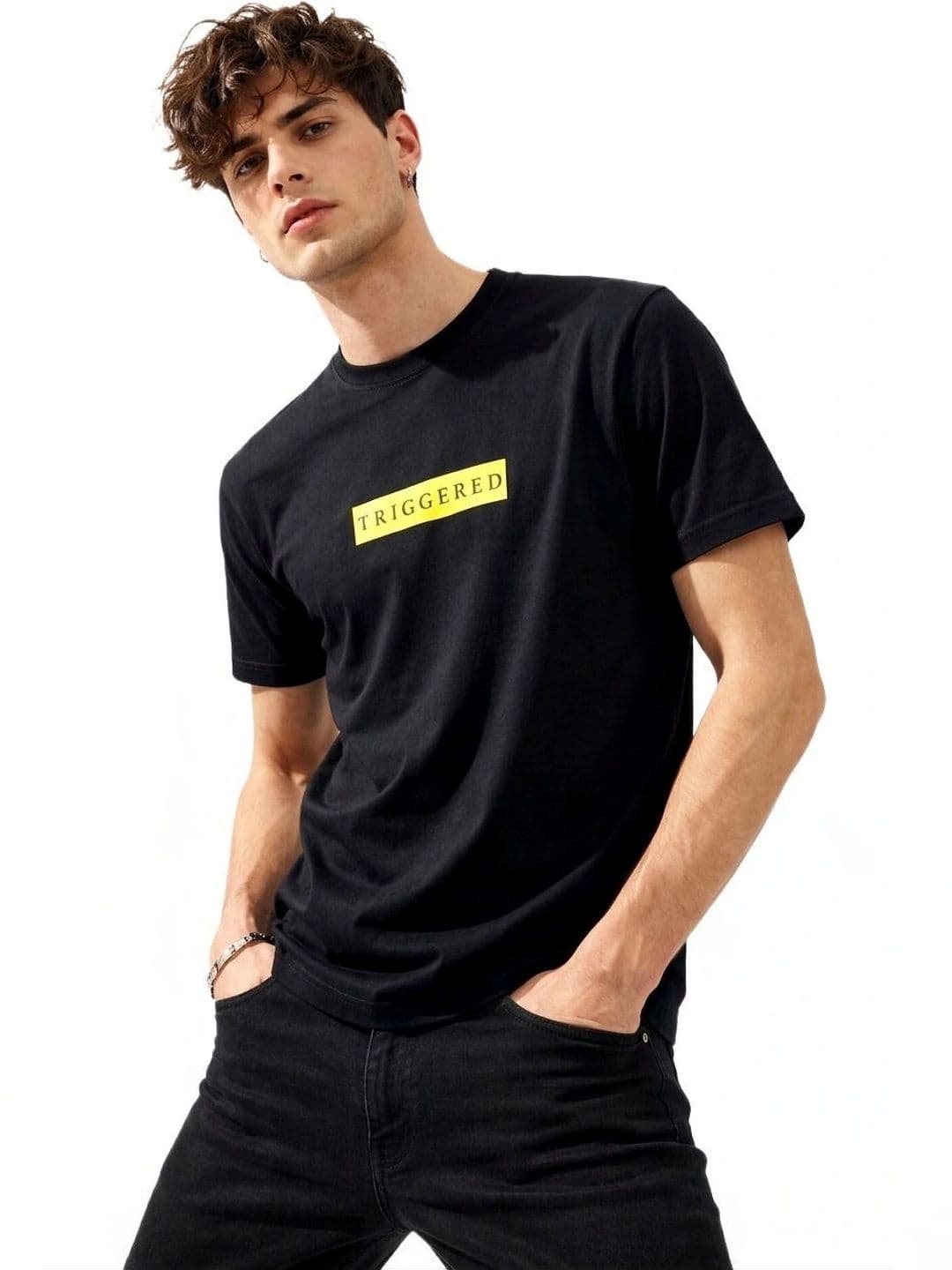 ATHEOS Men Typography Printed T-shirt - view 1