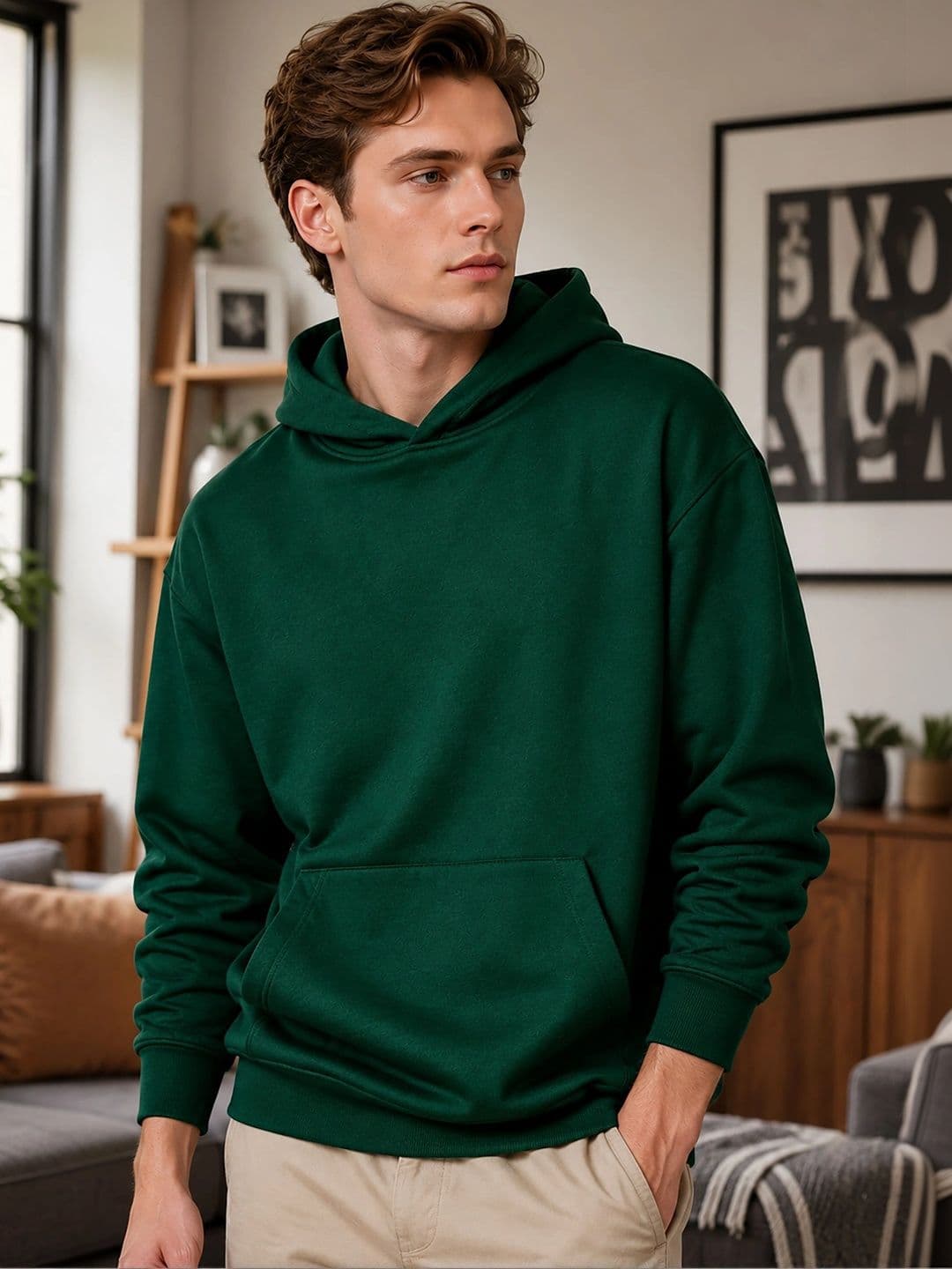 ATIGIANO Men Printed Hooded Sweatshirt - view 1
