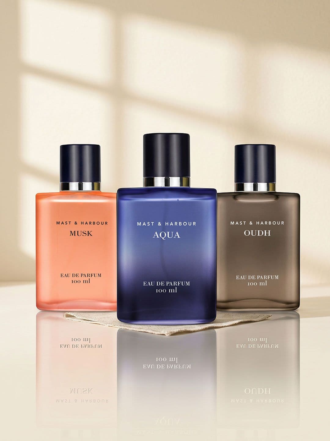 Mast & Harbour Set Of 3 Musk, Aqua & Oudh Perfume -100 ml Each - view 1