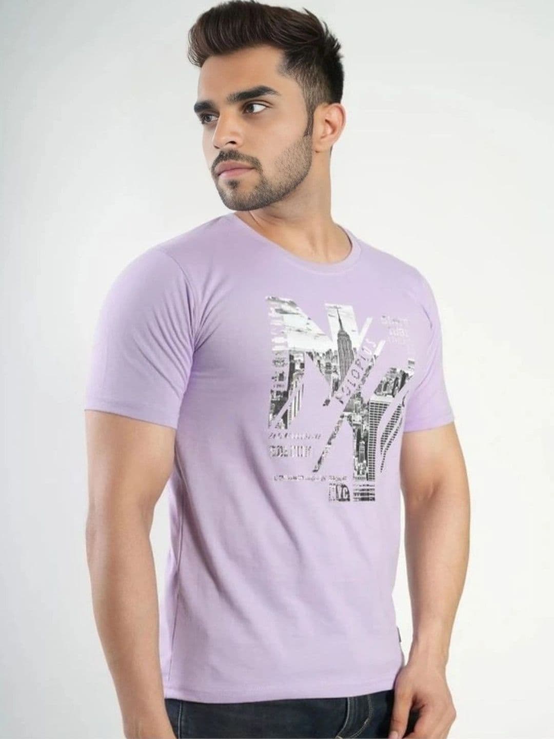 FLORA SHINE Men Printed Bio Finish T-shirt - view 1