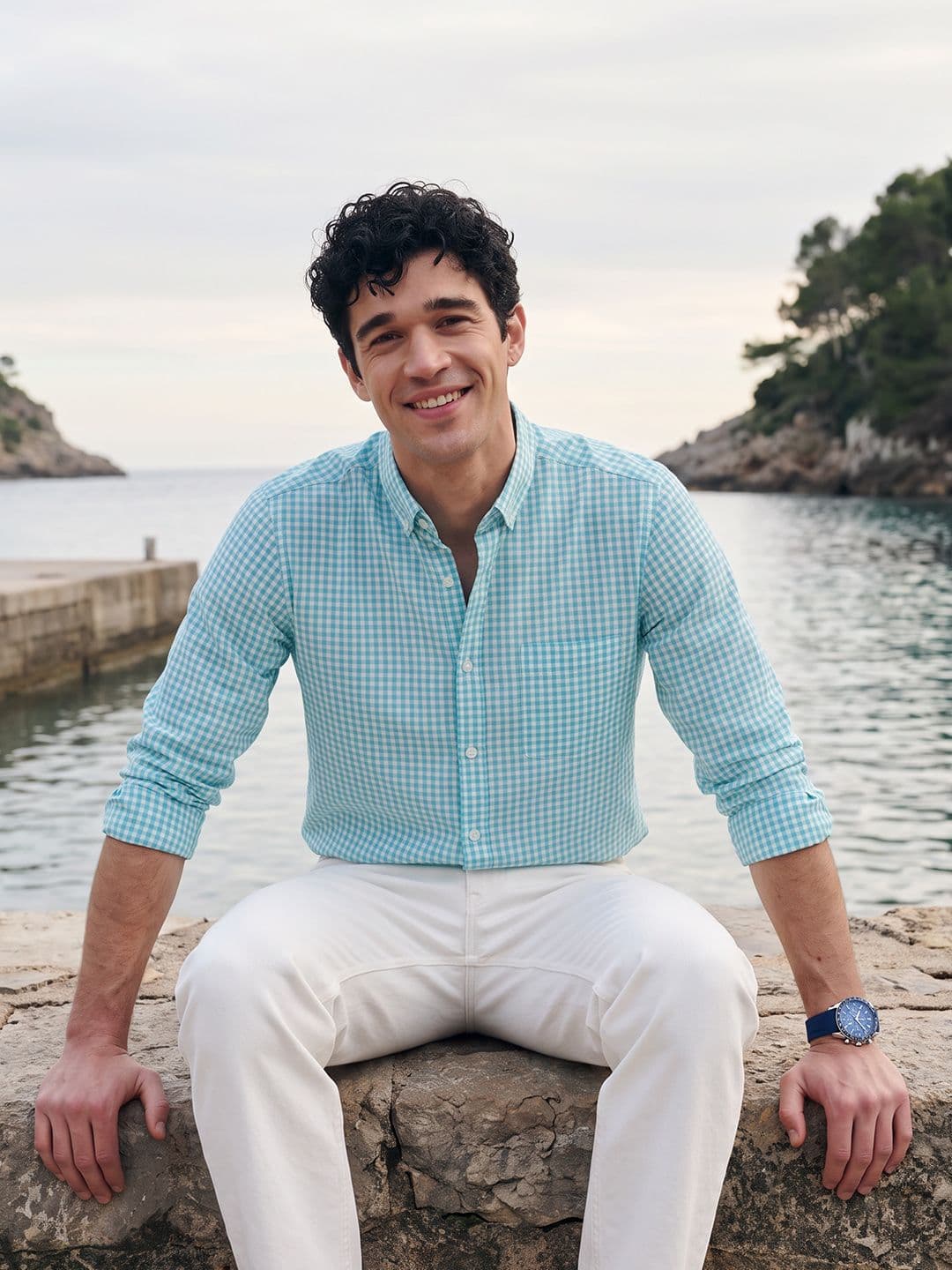 Mast & Harbour Checked Pure Cotton Casual Shirt - view 1