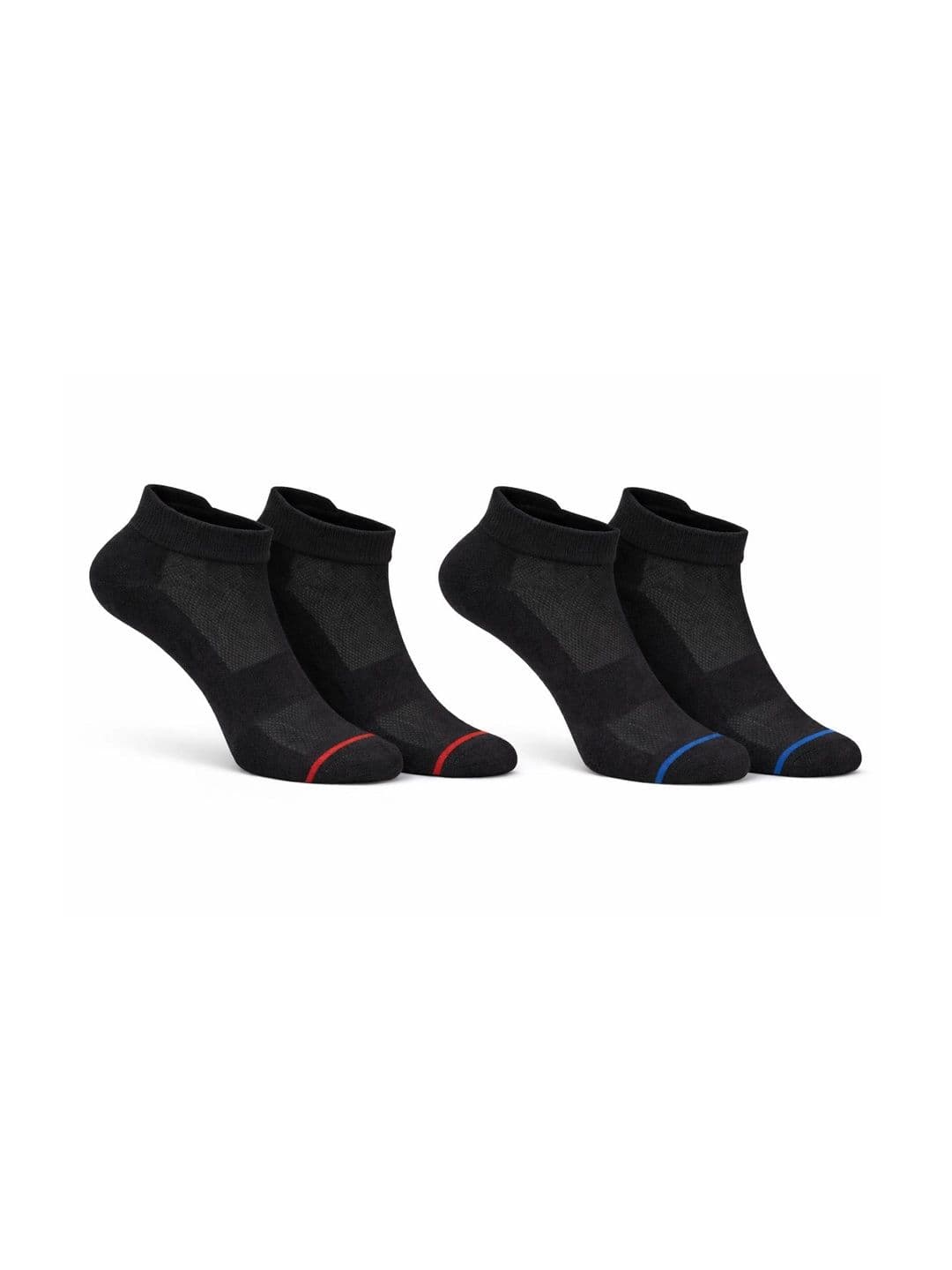 ZULU Unisex Pack of 2 Cotton Blend Assorted Striped Ankle Length Socks - view 1