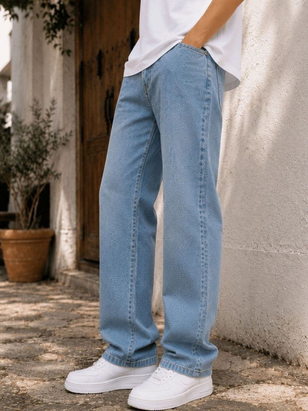 GARTEEN Men Classic Straight Fit Mid-Rise Stretchable Jeans - view 1