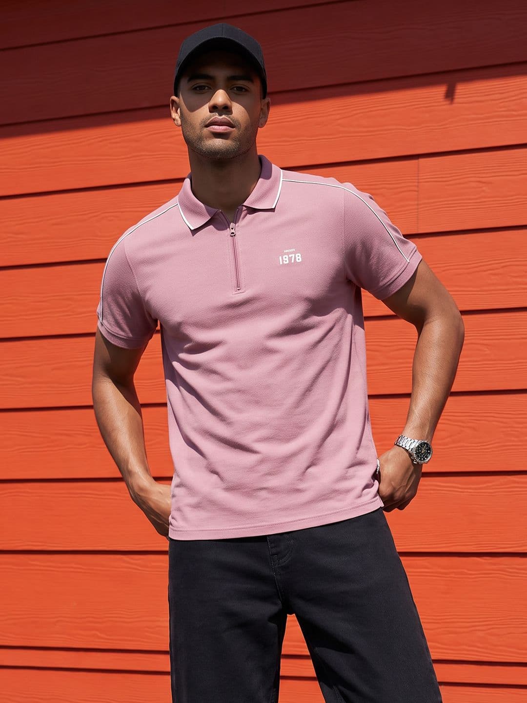 The Roadster Life Co. Polo Collar Pure Cotton T-shirt - view 1