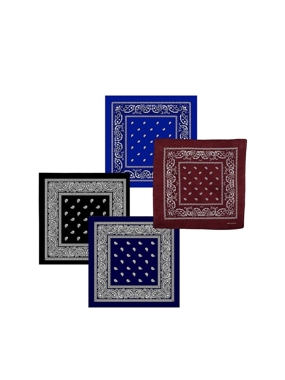 S4S Unisex Pack Of 4 Pure Cotton Printed Bandana Headband - view 1