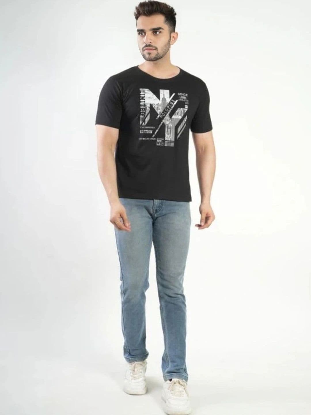 FLORA SHINE Men Printed Bio Finish T-shirt - view 1