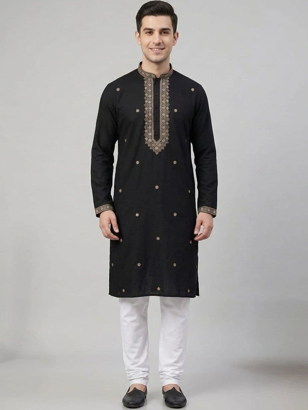 CF COMFORTFIRST Men Embroidered Thread Work Kurta - view 1