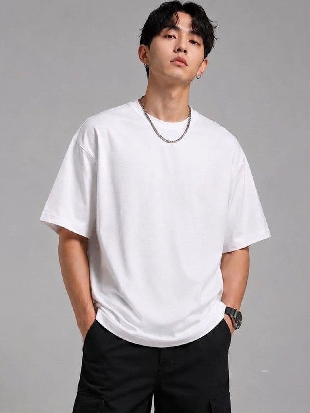 9TUNKI Men Pure Cotton T-shirt - view 1
