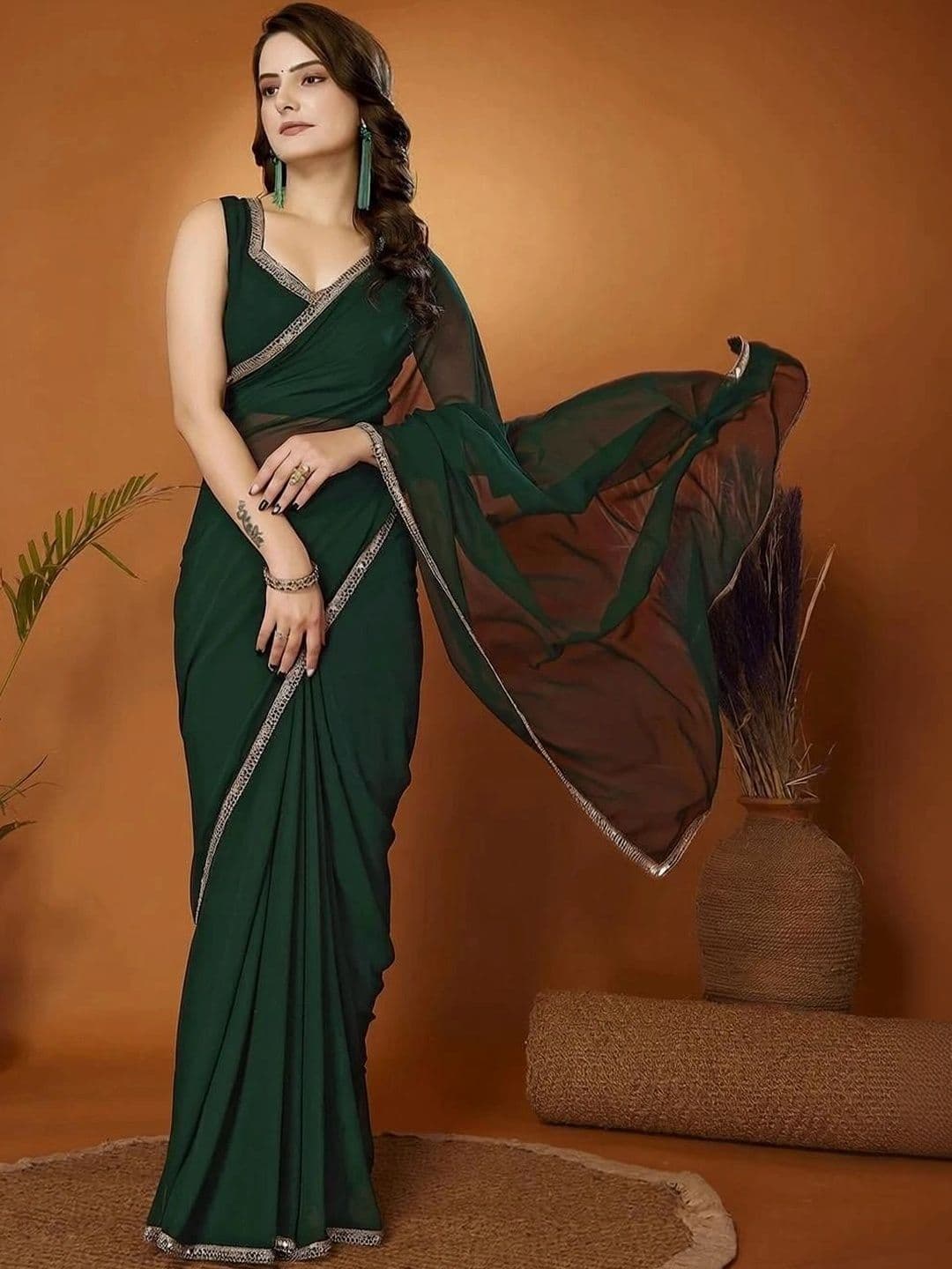 FABMORA Silk Blend Saree - view 1
