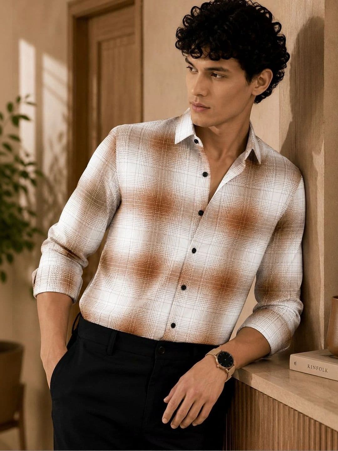 Black Deer Men Standard Checked Casual Shirt - view 1
