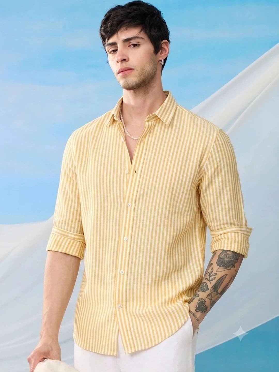Metronaut Men Classic Striped Casual Shirt - view 1