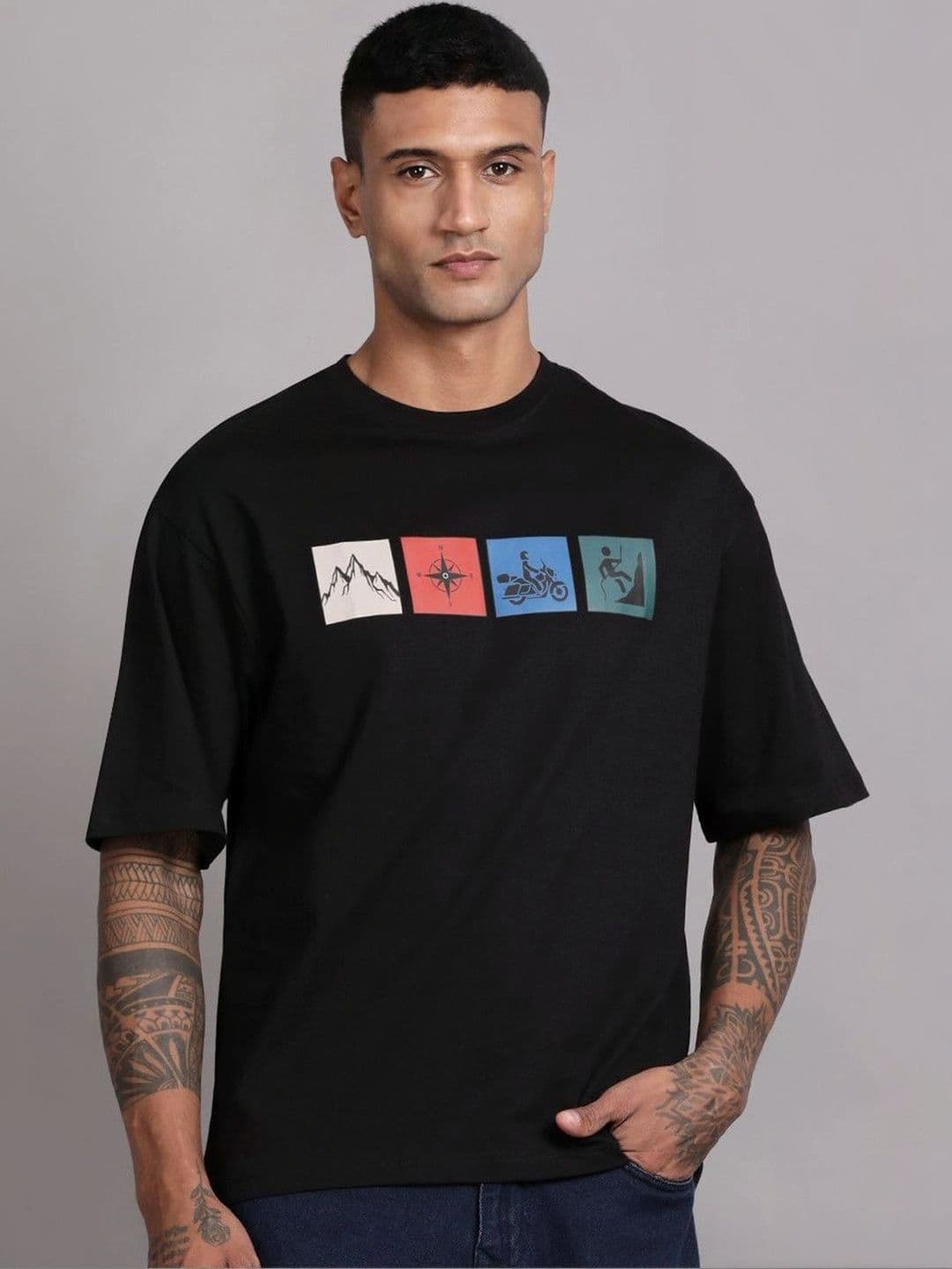 Roadster Men Printed T-shirt - view 1