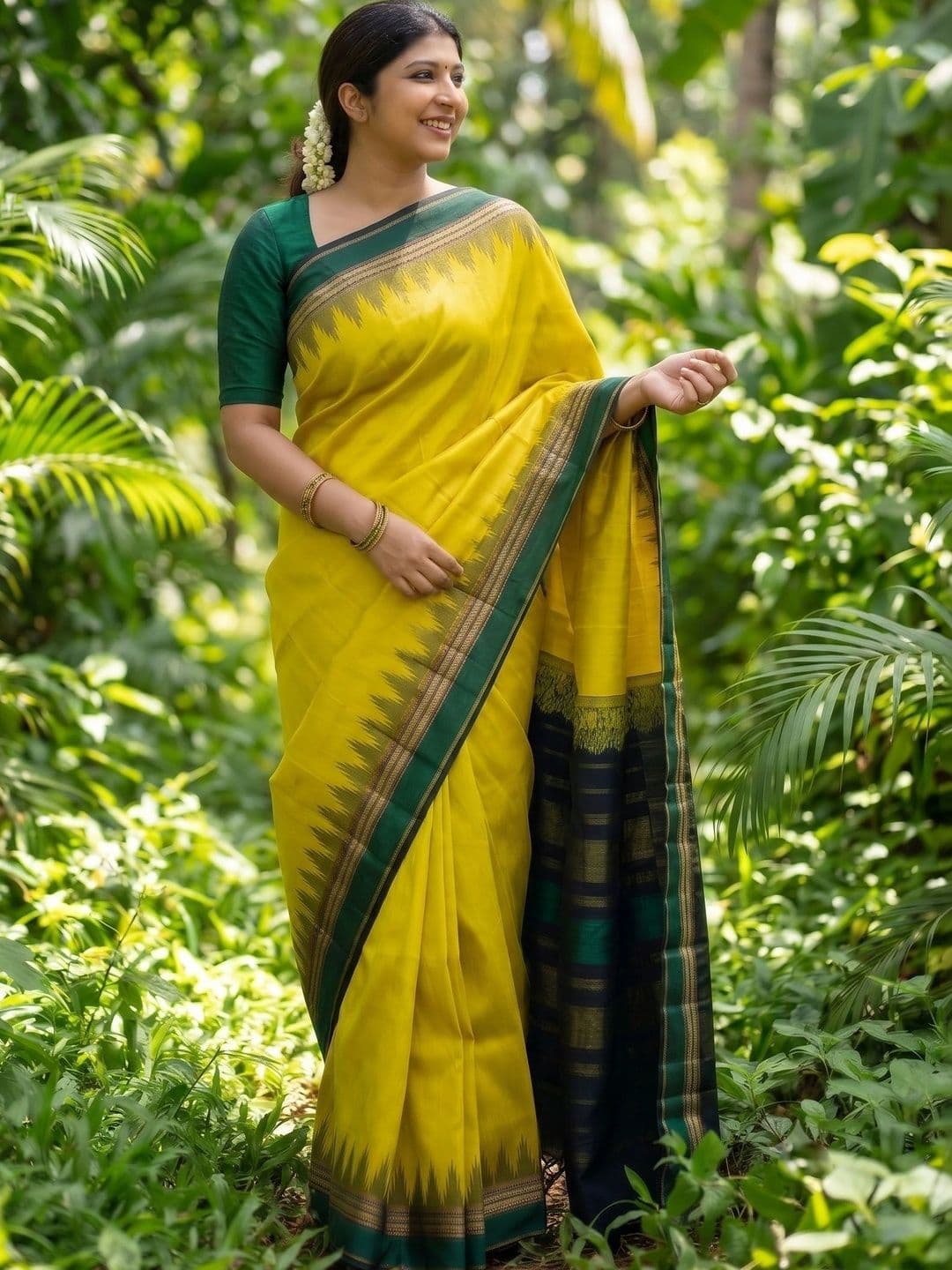 AwadhiCraft Woven Design Zari Pure Silk Banarasi Saree - view 1