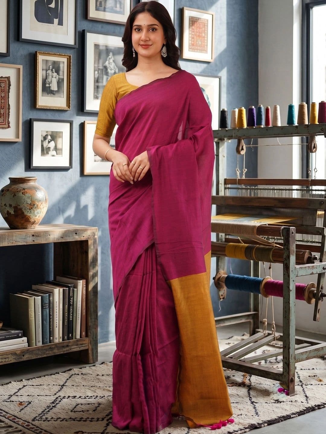 Freezeit Zari Pure Silk Banarasi Saree - view 1