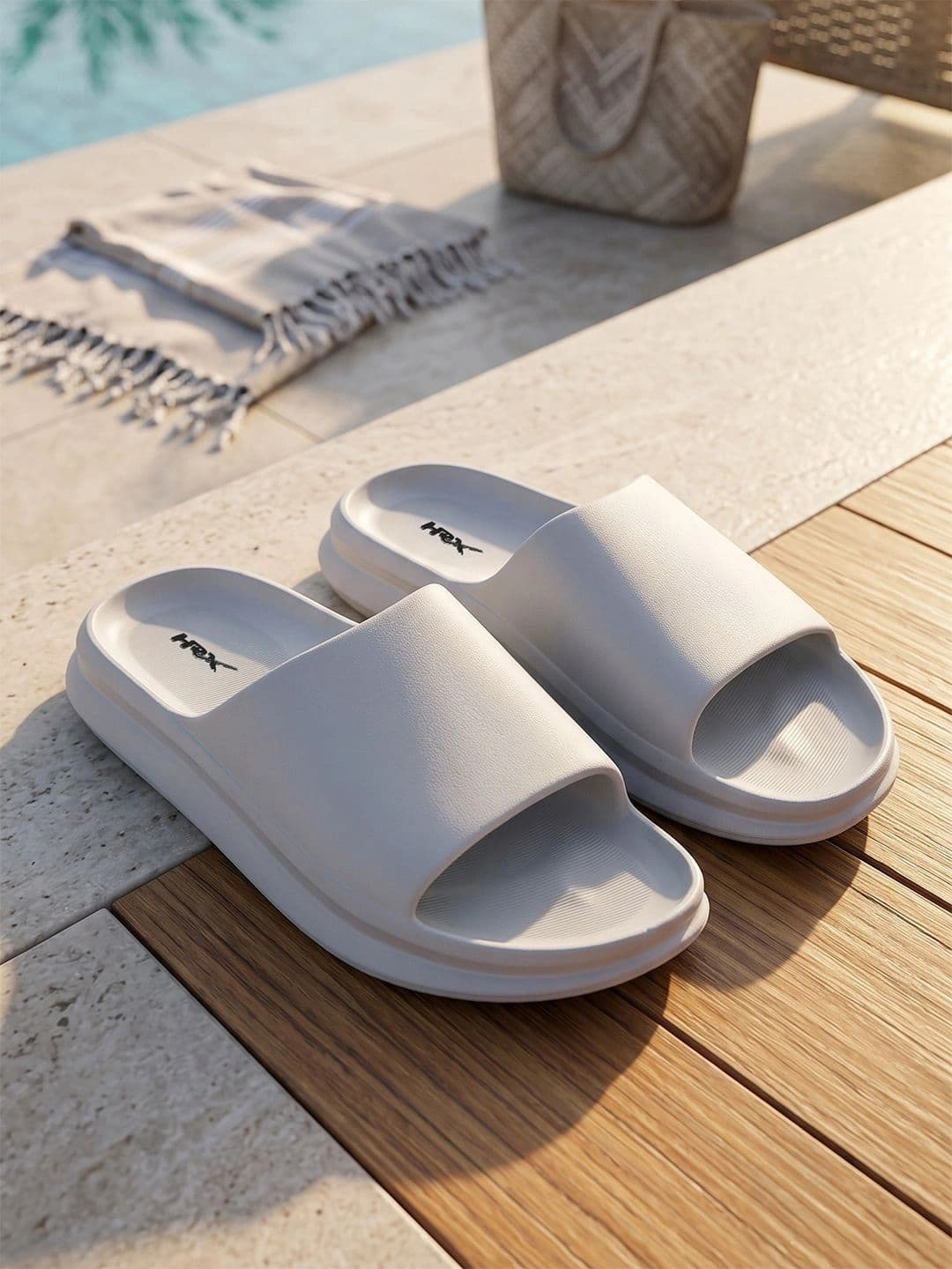 HRX by Hrithik Roshan Men Rubber Sliders - view 1