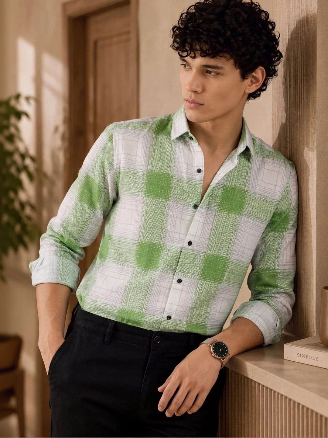 Black Deer Men Standard Checked Casual Shirt - view 1