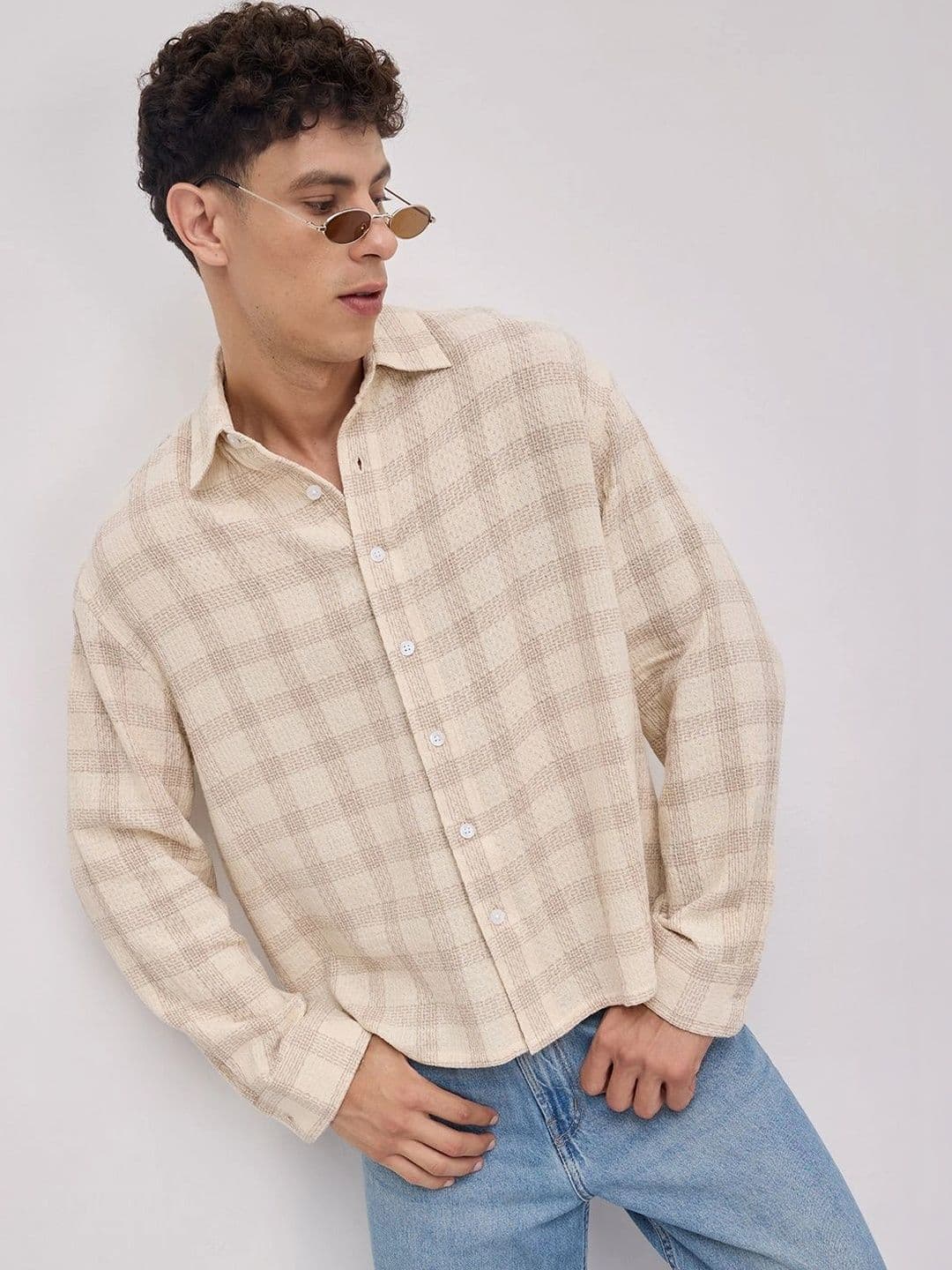 VASTRADO Men Classic Boxy Checked Casual Shirt - view 1