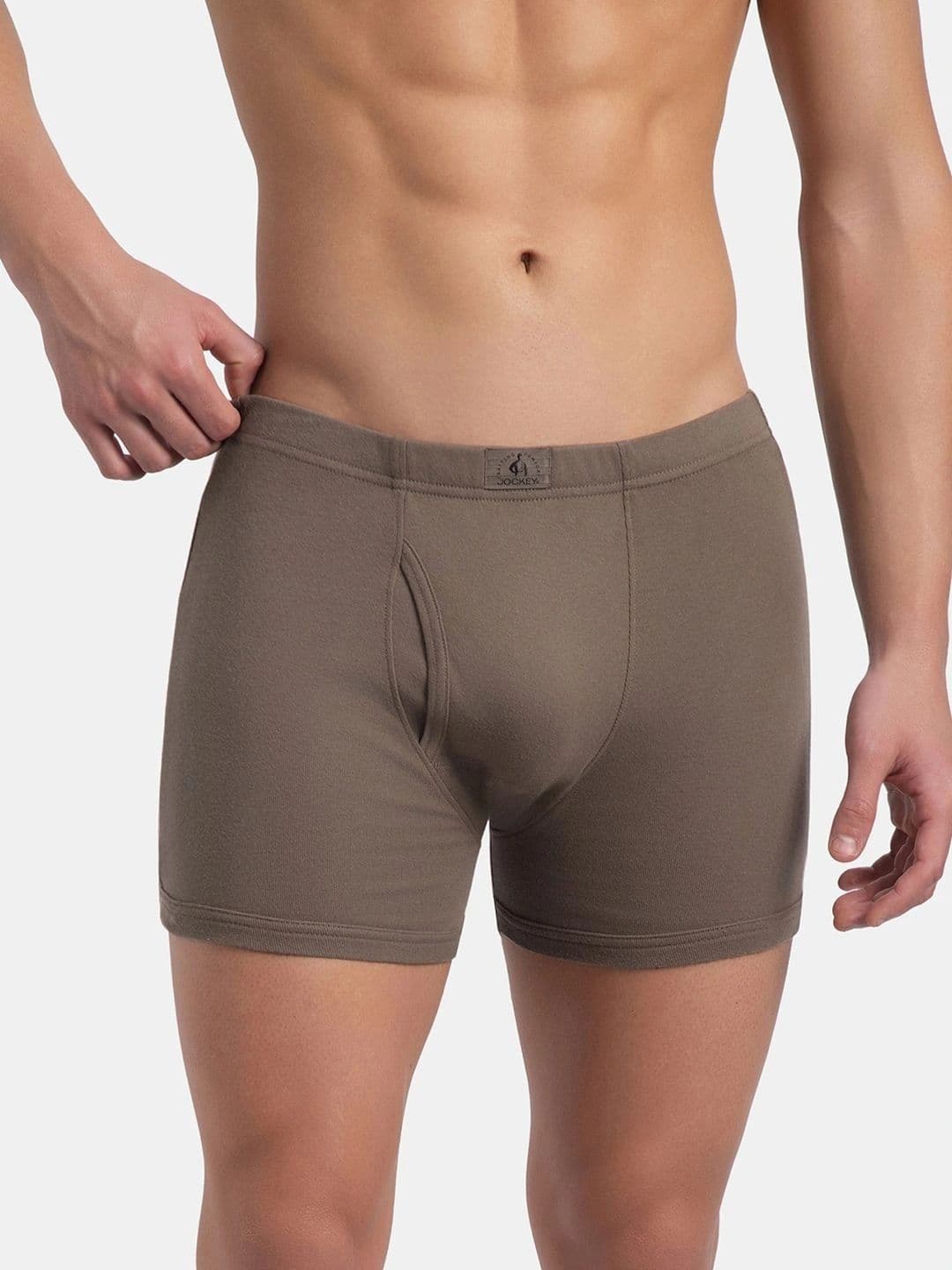 Jockey Combed Cotton Rib Boxer Brief with Ultrasoft and Durable Waistband-8008 - view 1
