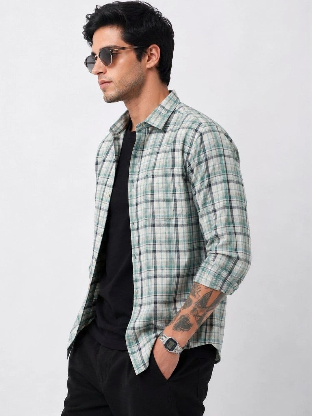 Roadster Men Classic Tartan Checks Checked Casual Shirt - view 1