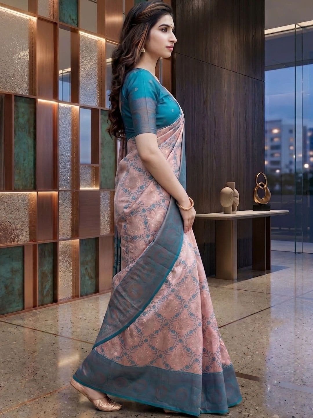 Mufa Woven Design Zari Pure Silk Banarasi Saree - view 1