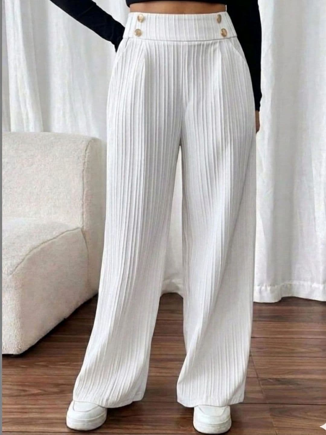 XONIQUE FASHION QUE Women Knitted Palazzos - view 1