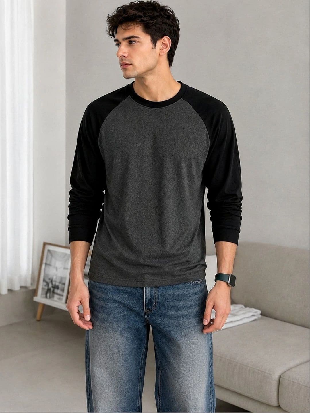Imsa Moda Men Colourblocked T-shirt - view 1