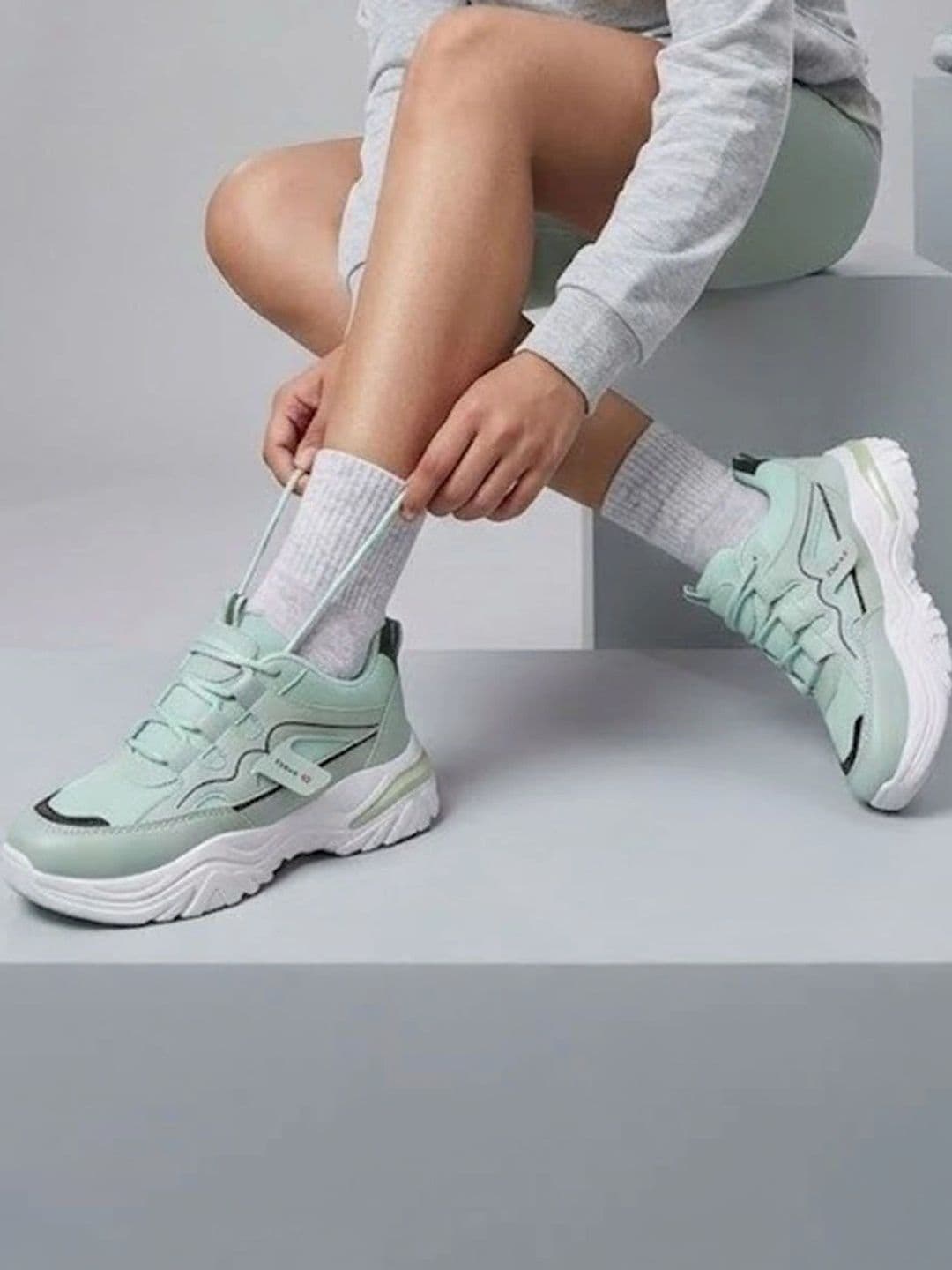 glitchez Women Mesh Running Non-Marking Shoes - view 1