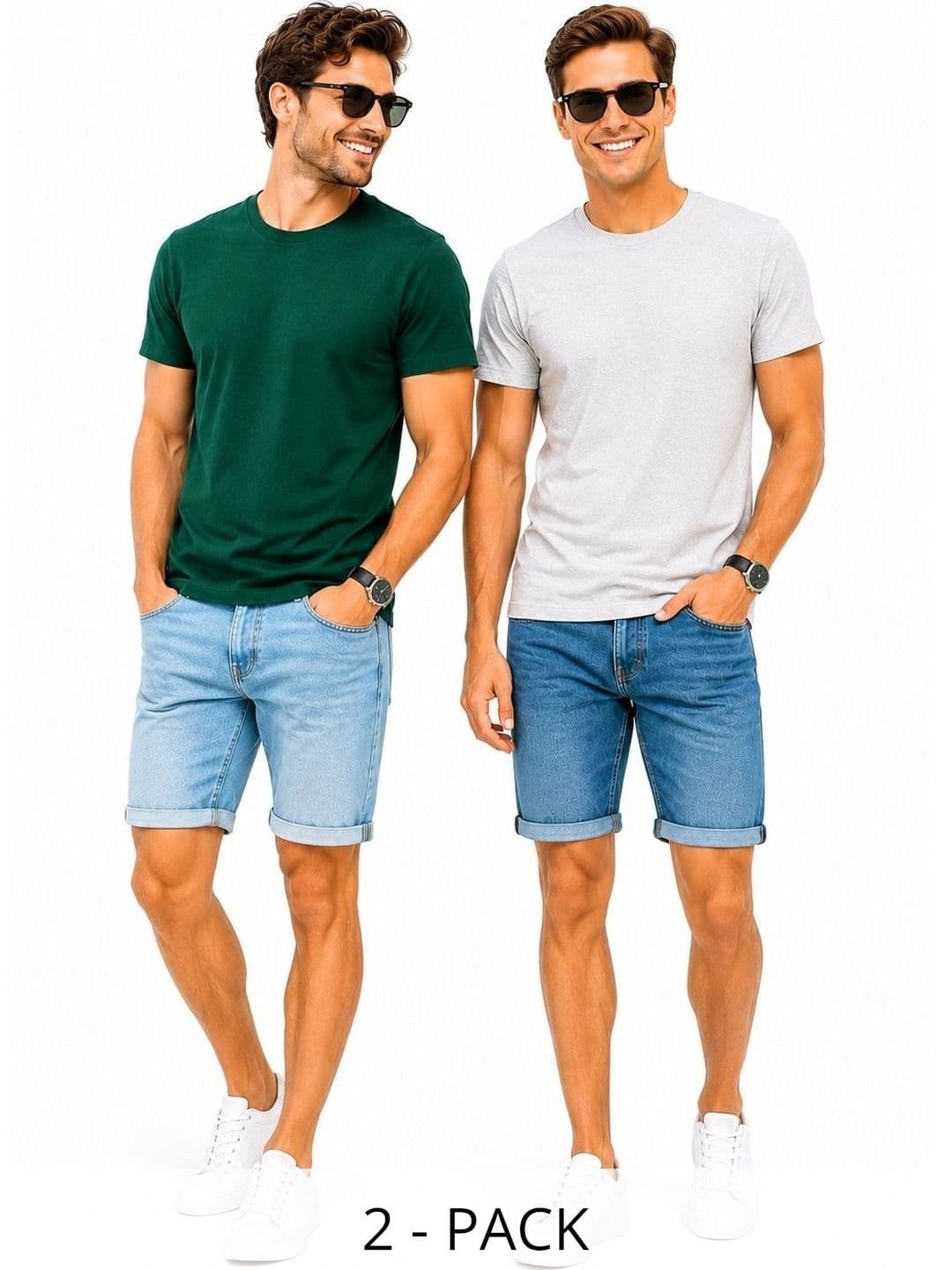 Sharnika Men 2 Pure Cotton T-shirt - view 1
