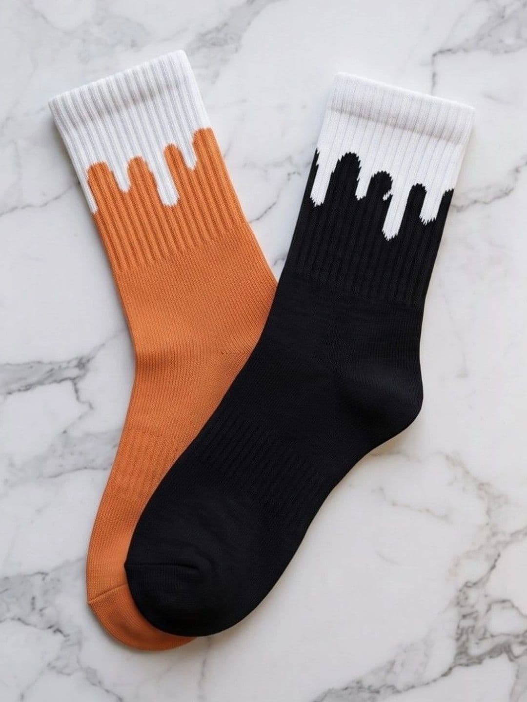pell-mell Men Pack of 2 Cotton Assorted Patterned Above Ankle Socks - view 1
