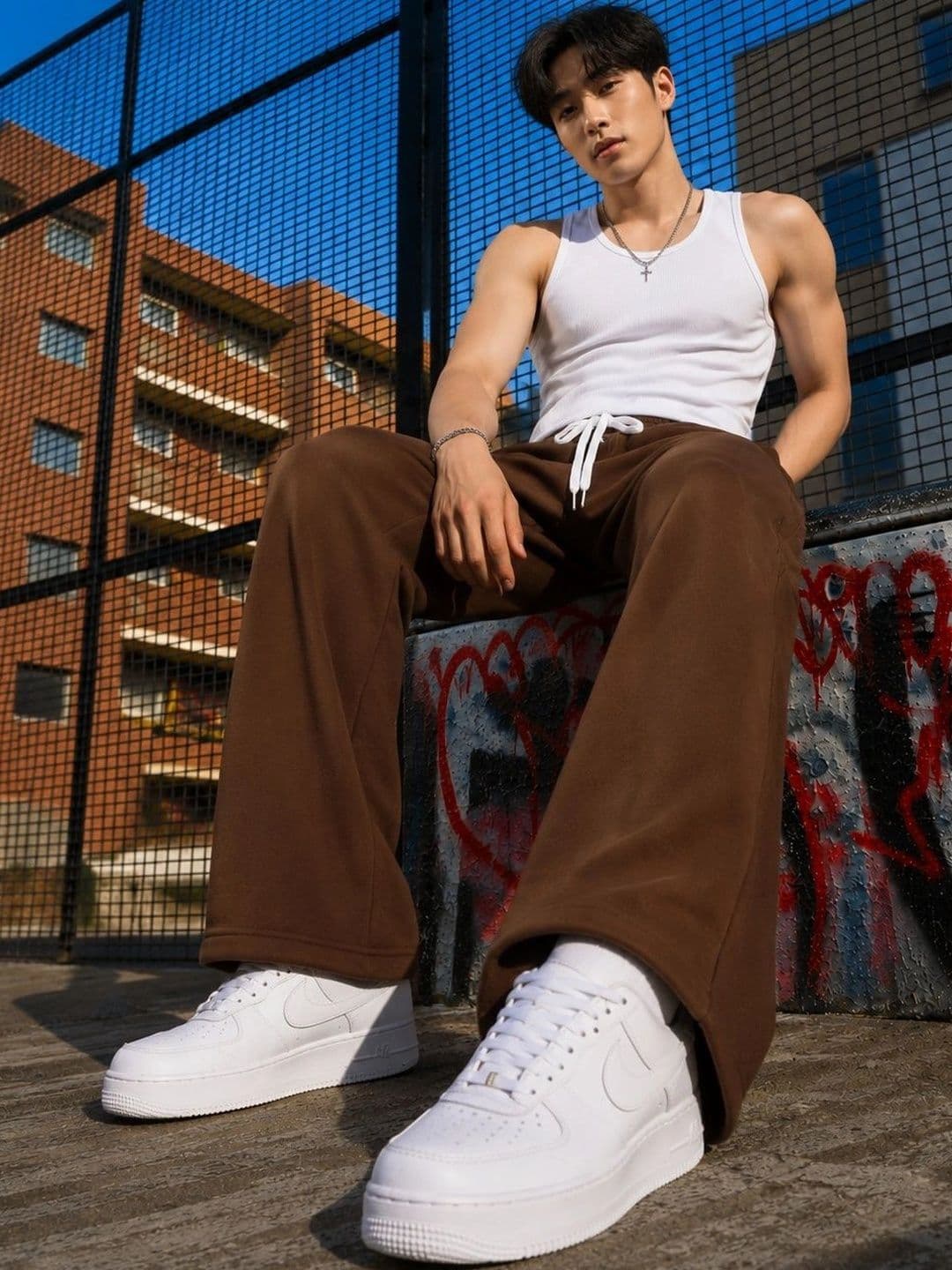 PockMAN Men Wide Leg Antimicrobial Training Track Pants - view 1