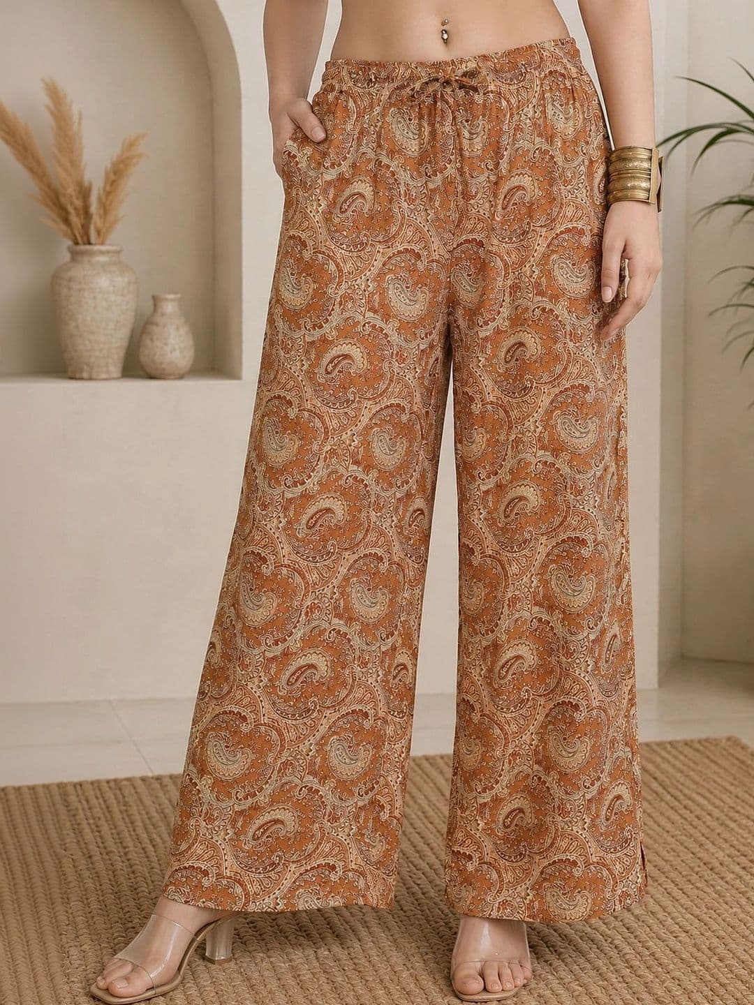 GRACIT Women Paisley Printed Ethnic Palazzos - view 1