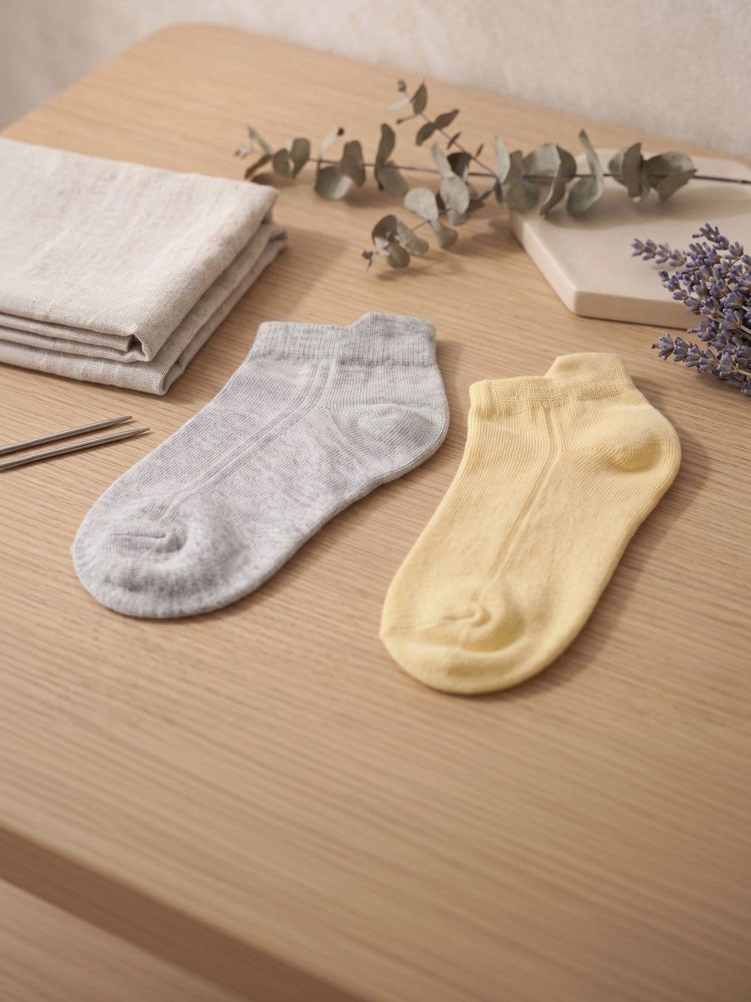 pell-mell Men Pack of 2 Cotton Assorted Ankle Length Socks - view 1