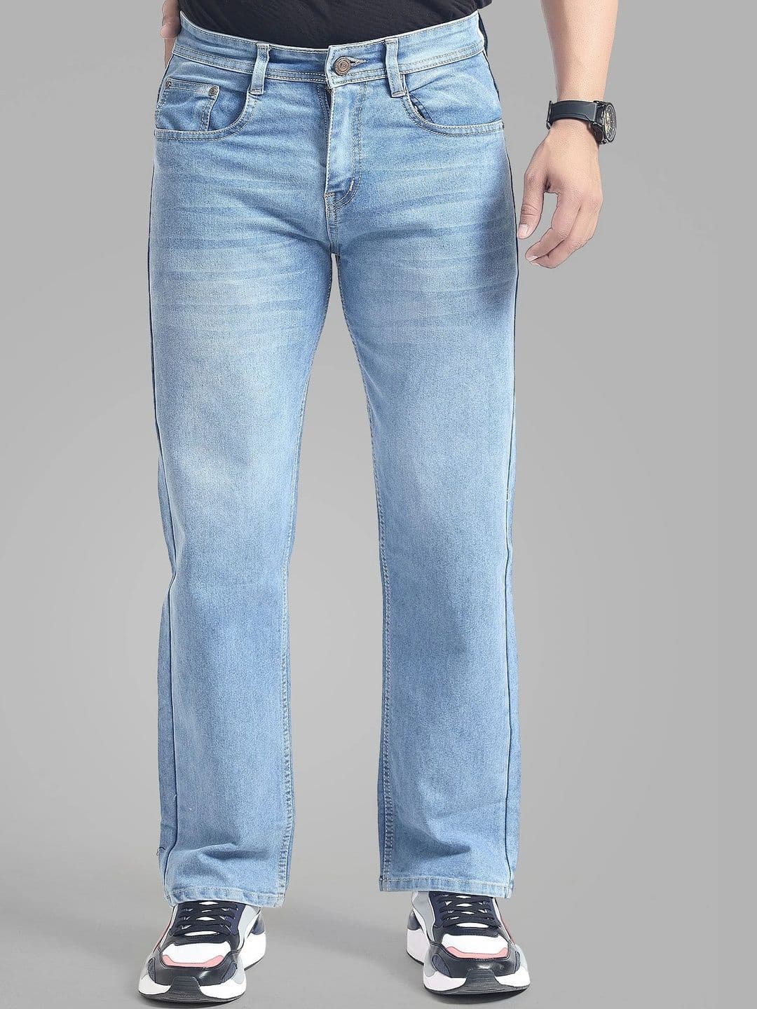 Wanted Men Straight Fit Mid-Rise Jeans - view 1