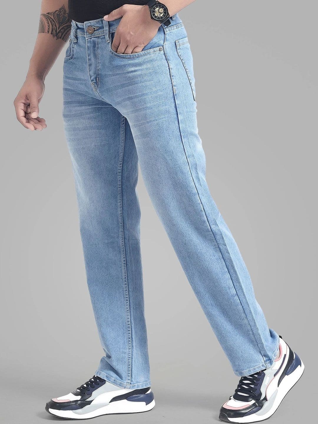 Wanted Men Straight Fit Mid-Rise Jeans - view 1