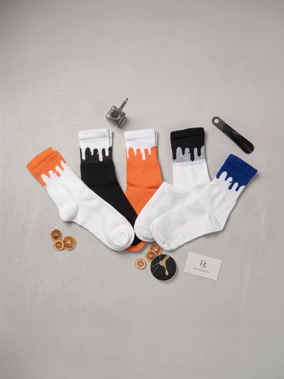 SWAZ Men Pack of 5 Cotton Assorted Patterned Above Ankle Socks - view 1