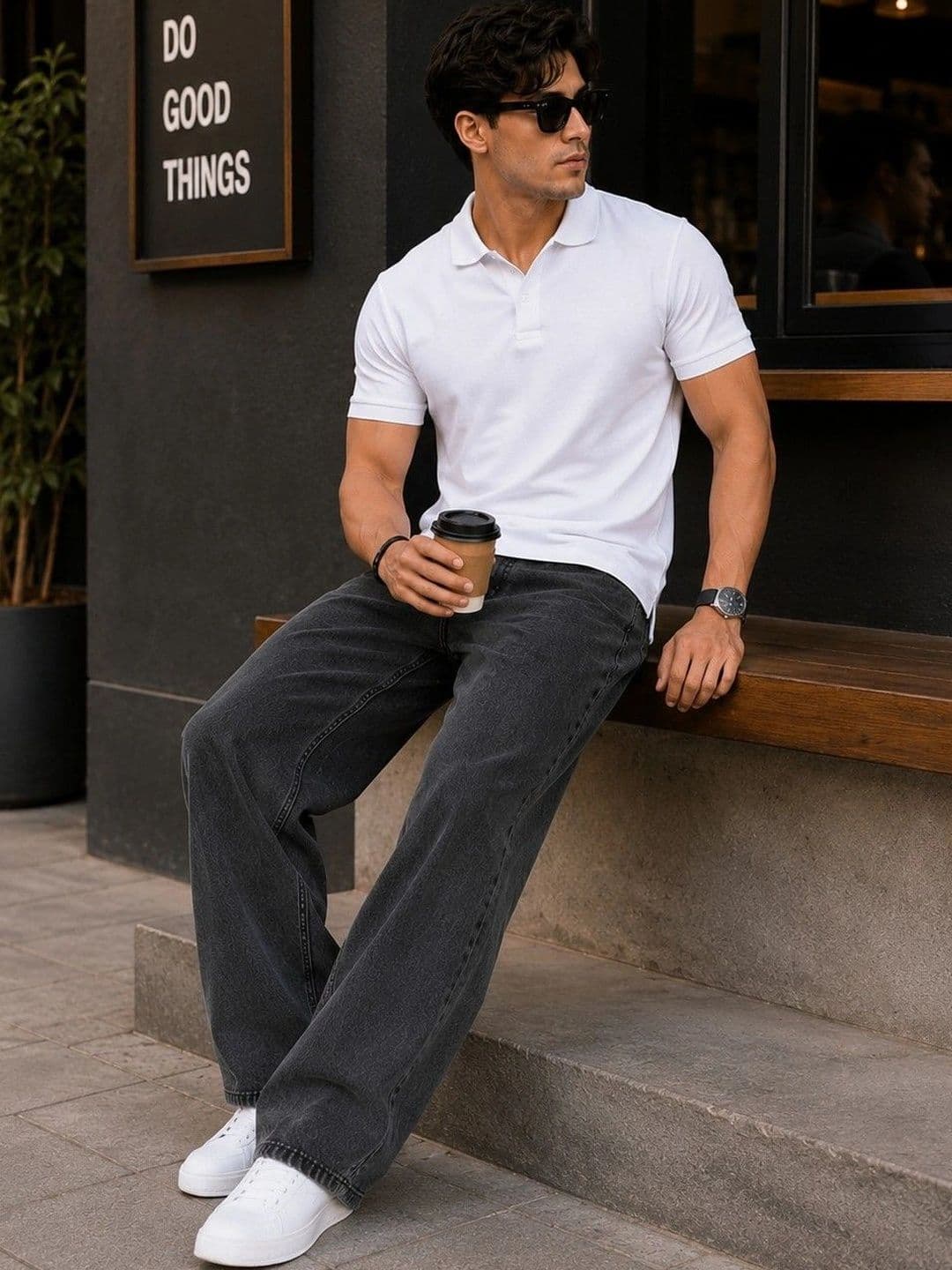 GARTEEN Men Classic Straight Fit Mid-Rise Stretchable Jeans - view 1