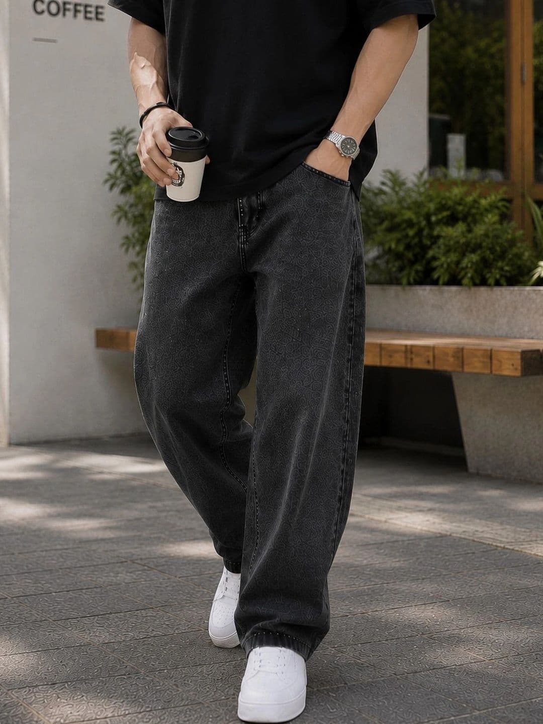DENIM LIFE Men Classic Straight Fit Mid-Rise Stretchable Jeans - view 1