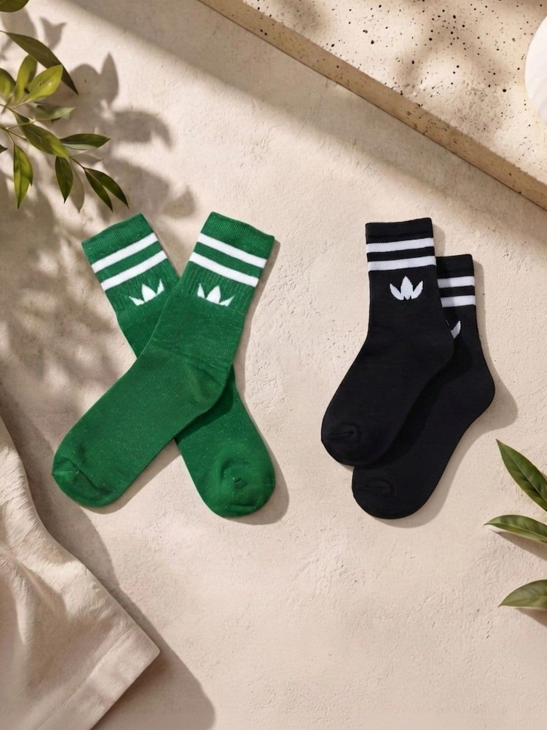 pell-mell Men Pack of 2 Cotton Assorted Striped Above Ankle Socks - view 1